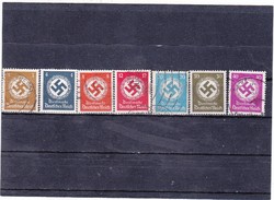 Német birodalom kormányzati szolgálati bélyegek 1942