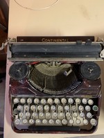 Continentál 340 antik régi írógép bordó