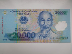 Vietnám 20 000 dong 2017 UNC Polymer