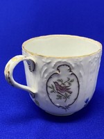 Ritka antik Herendi 1870 -es évek madaras csésze