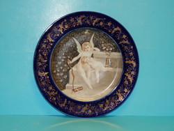 Kézi festésű tányér Pirkerhammer 1880 körül