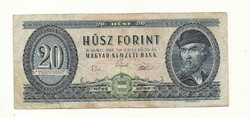  1969 húsz 20 forint  szocialista címeres pénzjegy papírpénz bankjegy KIÁRUSÍTÁS 1 forintról