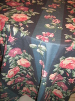 Gyönyörű vintage hatalmas rózsás sötétítő függöny pár