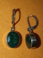 Otanteolga részére !!!!Smaragd drágaköves   sterling ezüst /925/  füli -új