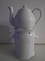 Porcelán - NAGY - PÁROLOGTATÓ - gyönyörű - hófehér - 20 x 14 x 9 cm - Német - hibátlan