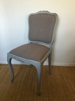 Vintage barokk szék, len szövet