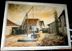 Czinege Zsolt Udvar c. festménye eladó