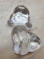 Lead crystal, glass dog for sale!