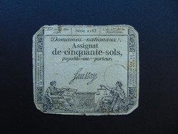 50 sol 1793 Franciaország  