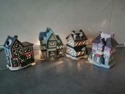Karácsonyi falu világítással