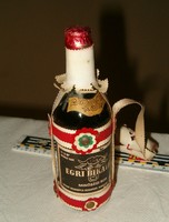 egri bikavér mini üveg retro vörös bor 1972 veres antik pia dísz ital szocreál gyűjtői KIÁRUSÍTÁS