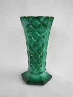 Malachit üveg váza