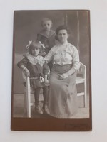 Antik családi fotó T. Mroczkowski Tarnow műtermi fénykép 