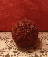 Spherical candle, handmade product, aniseed, 9 cm in diameter, recommend!