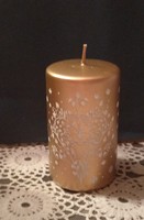Candle in golden color, 11 cm, recommended!