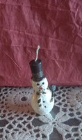 Hand painted snowman candle Christmas decoration, recommend!