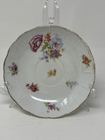 Antique Old Herendian flower pattern tea saucer - czzs