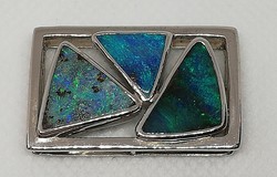 Ausztrál Opál (Boulder opál) ezüst medál 8,4 gramm 925