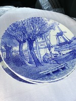 Delft Boch kék Holland porcelán fali tányérok nagyméretű