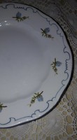 Zsolnay, kék barackvirág mintás, süteményes tányér