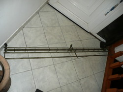 Very rare 160 cm!!! János Diósy's antique art deco aluminum coat rack, hat holder from about 1930