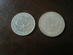 Tanácsköztársaság Ezüst 50+100 Forint 1969 Bu