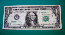 USA - 1 Dollár  "B" bankjegy - 1981