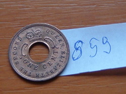 EAST AFRICA KELET AFRIKA 1 CENT 1961 nincs (British Royal Mint, England, United Kingdom) #859