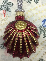 Üveg karácsonyfadísz