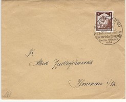 Német birodalmi 1936 kongresszus international gemeinkongres Berlin München RITKA boríték KIÁRUSÍTÁS