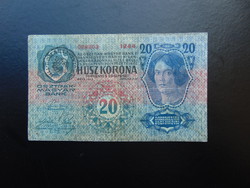 20 korona 1913 Románia Felülbélyegzés 