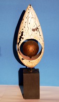 Pál Lipták (1922-2007): core - painted wooden sculpture
