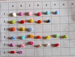 Approx. 12 Mm tab button from the collection for clothes, bags, plastic