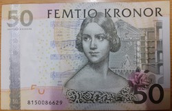 50 kronor korona 2008 Svédország