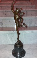 Mitológiai - bronz szobor / Hermész