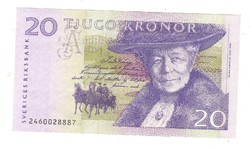 20 kronor korona 1997-2001 Svédország