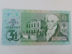 Guernsey 1 pounds 1991 UNC  Ritka! 