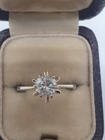 0.80Cts Gyémánt Gyűrű H/P2