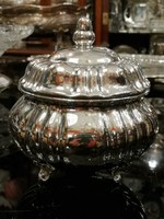 Ezüst cukordoboz.Art deco stílusban. Ritka.