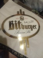 Bitburger Prémium Pils Zománc reklámtábla 46 x 40 cm Hibátlan