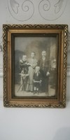 Antik családi portré fotó ESTA fotóipar Budapest IV ker  1920