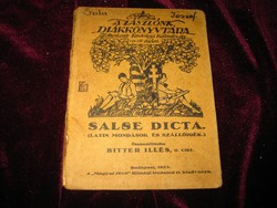 Salce Dicta   :   Latin mondák  és szálló igék 1925    , 55 oldalon