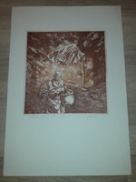 Badacsonyi Sándor - Midsummer Night's Dream - colored etching