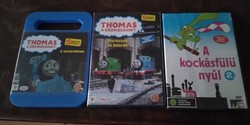 Thomas, a gőzmozdony 2 db DVD lemez + A kockásfülű nyúl 1 db DVD lemez -  gyerek mese  