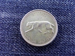 Kanada Százéves Kanada .800 ezüst 25 Cent 1967 (id14216)