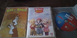 Bob és Bobek,  Rupert maci , Mesés páros-  3 db  gyerek mese  DVD  lemez