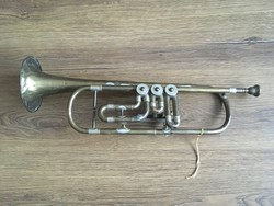 Régebbi trombita MÁV ÚTTÖRŐ 33.jelzéssel