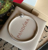 Pandora, Pavé szívzáras ezüst karkötő 