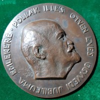 Frigyes Littmann: polls and legal scholar, Masonic plaque, 1929, Judaica