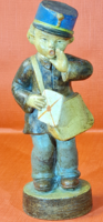 Gondos József - ritka,antik postás fiú kerámia figura